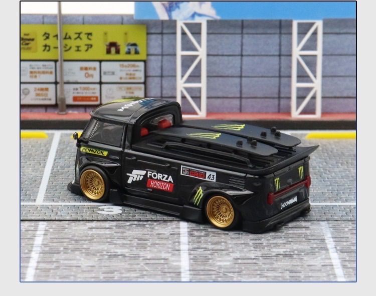 1/64 　フォルクスワーゲン　ピックアップトラック車高短モンスター ミニカー