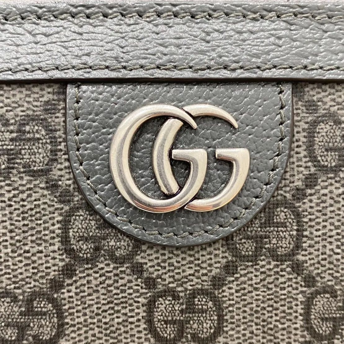 美品】GUCCI グッチ 長財布 GGマーモント ラウンドファスナー 
