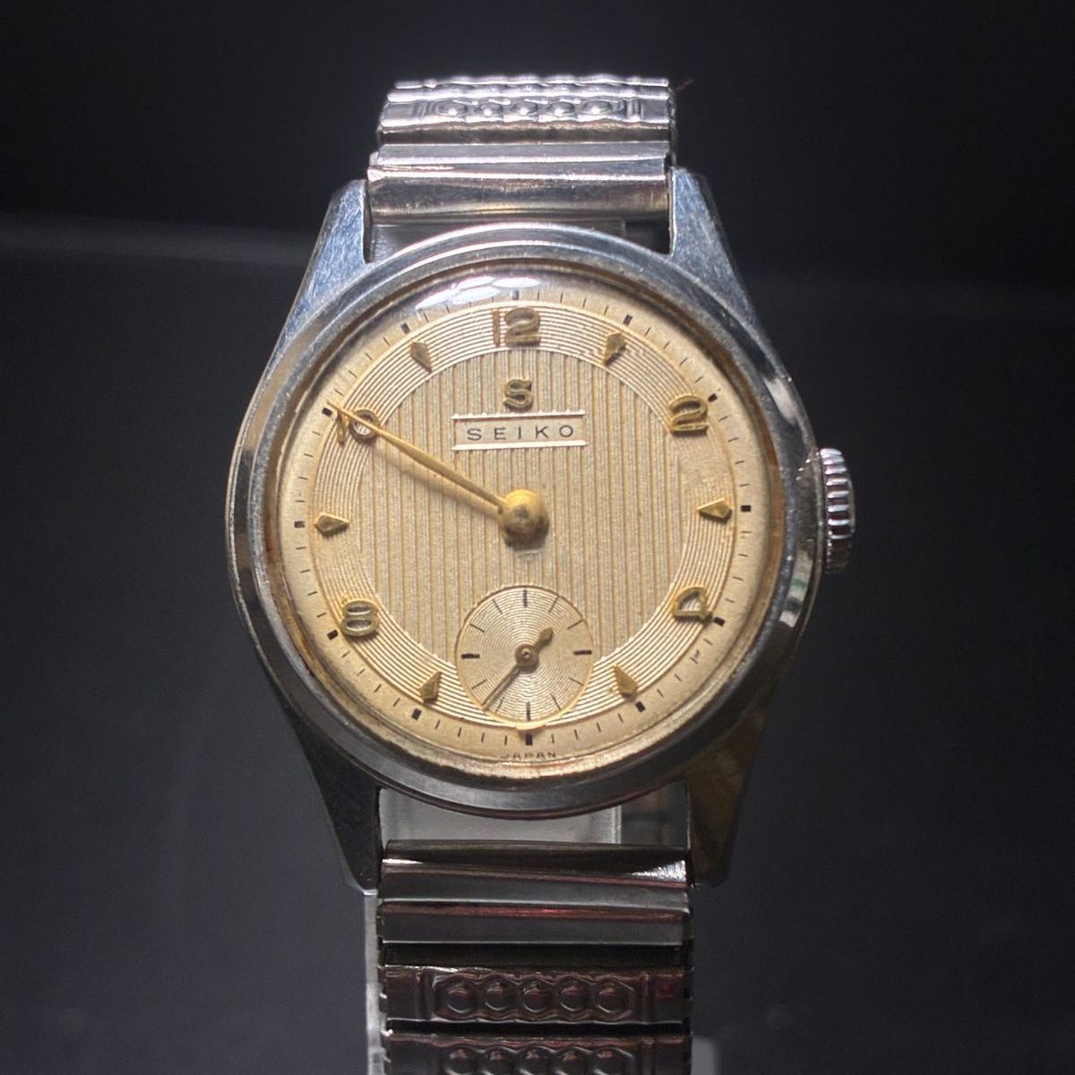 セイコー スモールセコンド 手巻き レディース時計 ステンレススチール 不動 C049