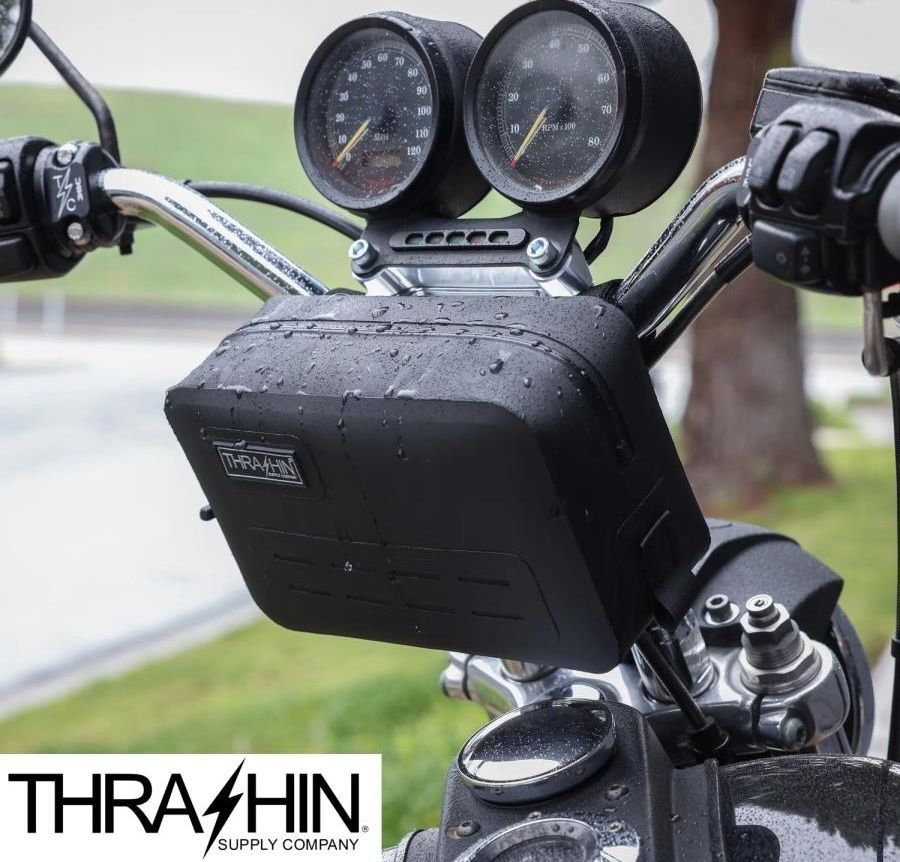 THRASHIN SUPPLY ハンドルバーバッグ ウォータープルーフ THB-0021 3510-0190 35100190 ハーレー