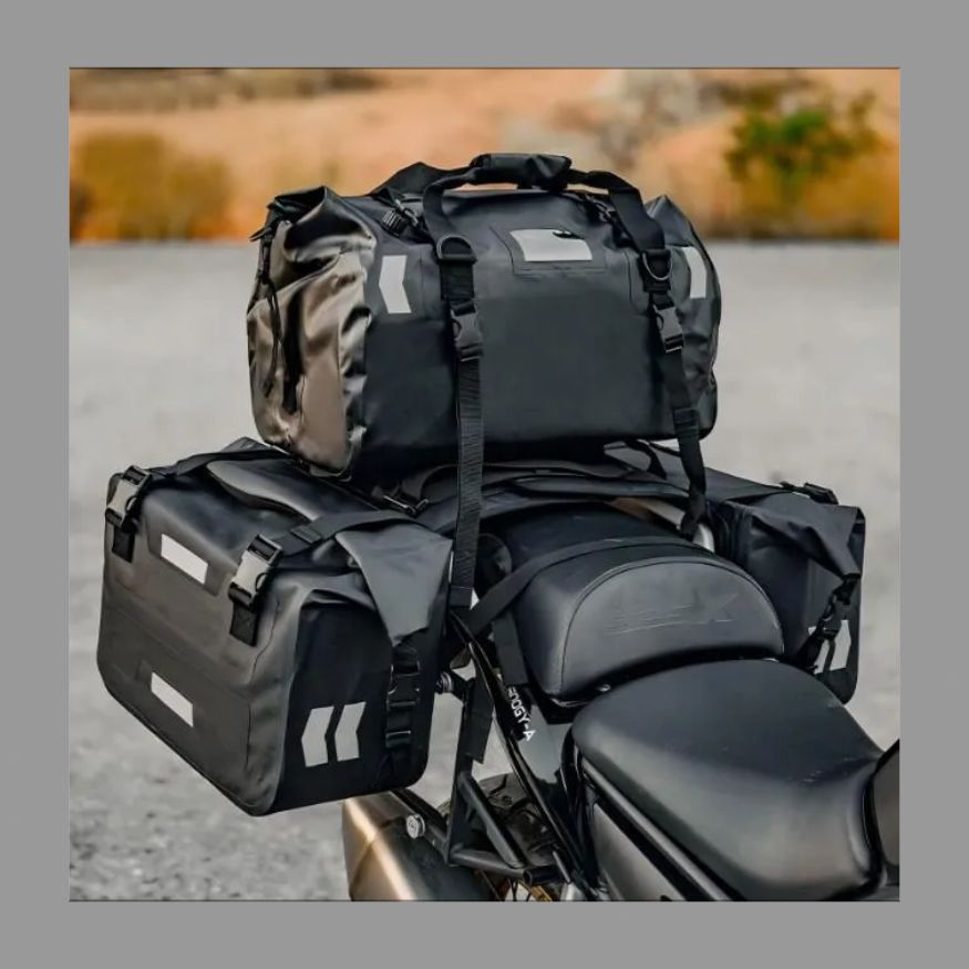 アウトドアサイクリング大容量サイドバッグラゲッジ防水防水バックバッグサドルバッグ後部座席大容量収納バッグサイドバッグ FFCRYSTALESIA_COM