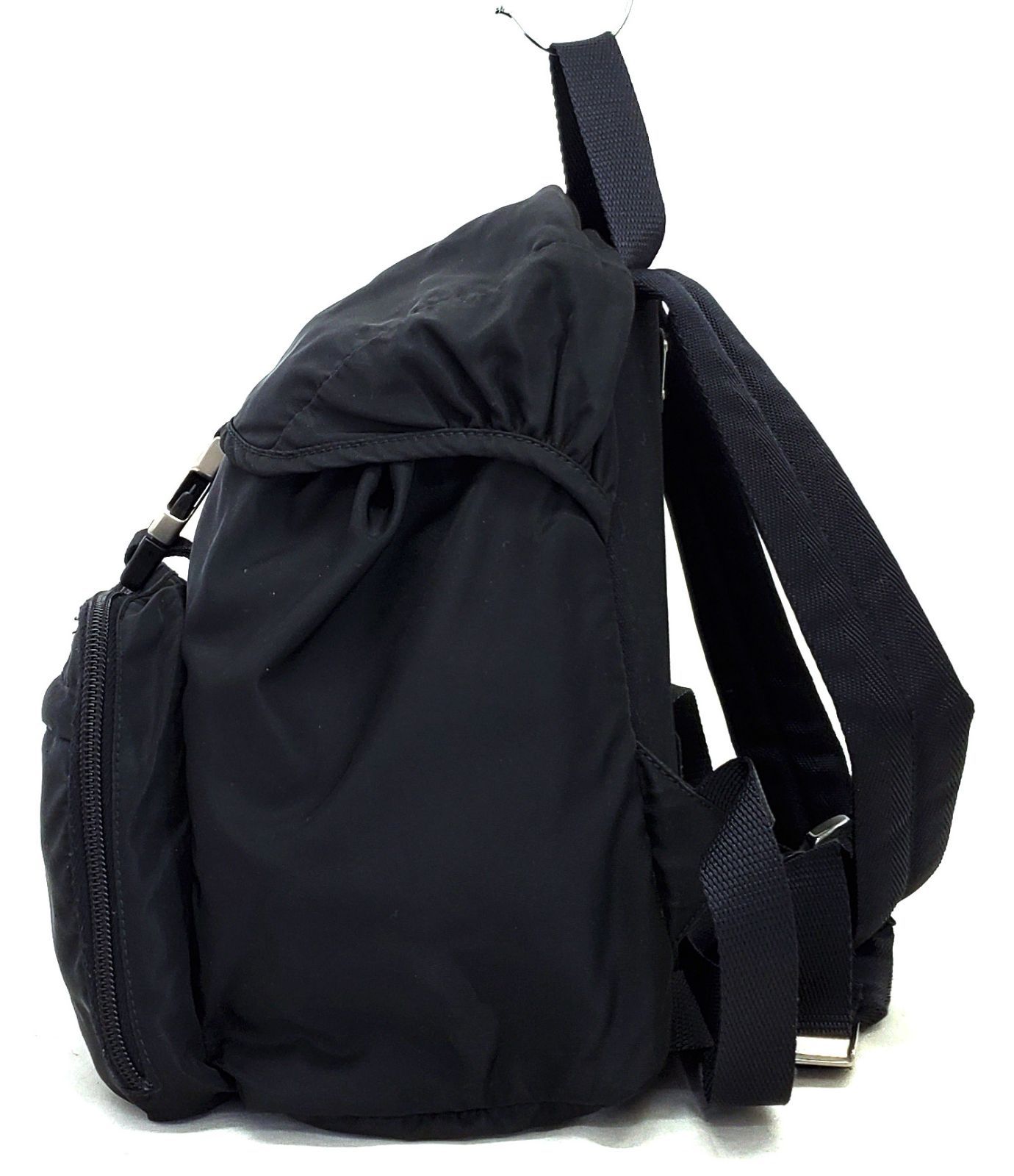 【極美品】PRADA プラダ　リュック　バックパック　ナイロン　ブラック　黒 D1576◇超美品【プラダ】リュックサック ナイロン◇バックパック