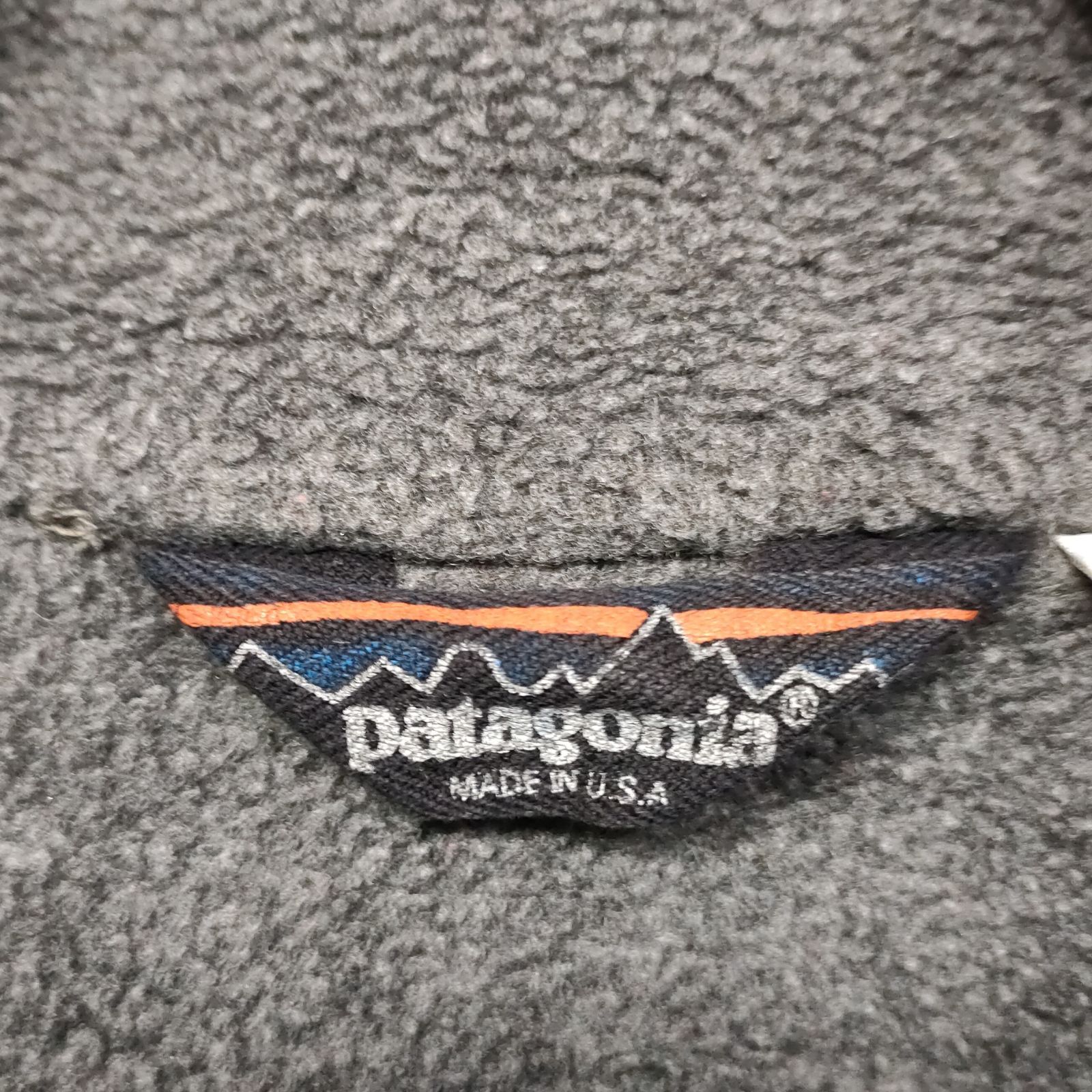 80s極上品】patagonia シェルドシンチラ ブラック×グレー サイズ