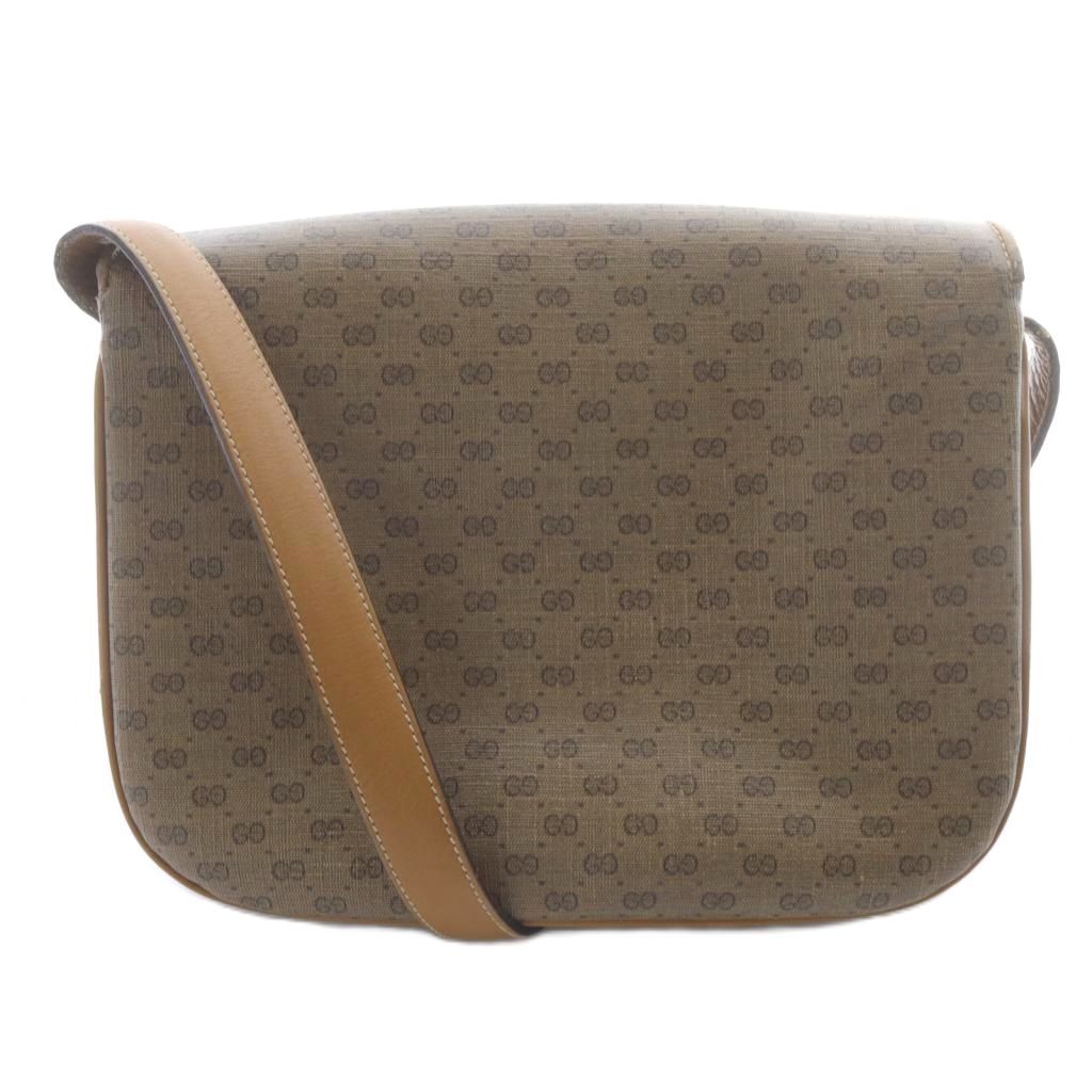 OLD GUCCI ヴィンテージ PVCレザー フラップショルダーバッグ GG柄 OLD GUCCI ヴィンテージ フラップショルダーバッグ GG柄 PVCレザー