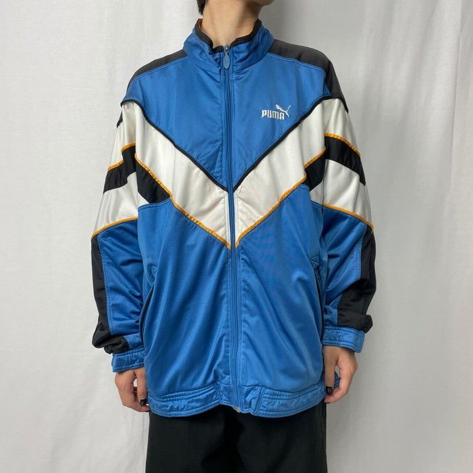 【激レア】90s PUMA プーマ　トラックジャケット　ジャージ　完売モデル PUMA - 32【90s】PUMA(プーマトラックジャケット刺繍ロゴ あの