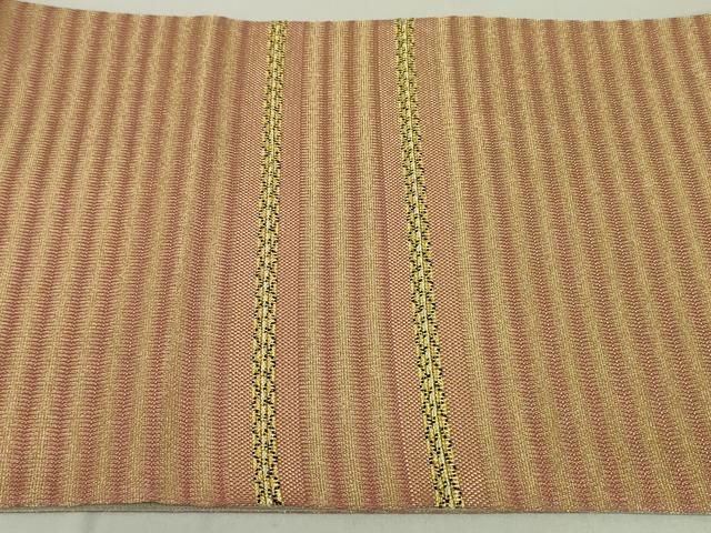 平和屋着物●ひなや工房　くむ・あむ・おる　伊豆蔵明彦　組織　太鼓柄袋帯　横段文　金糸　正絹　逸品　DAAT0454ob 平和屋着物○ひなや工房 くむ・あむ・おる 伊豆蔵明彦 組織 太鼓柄袋帯