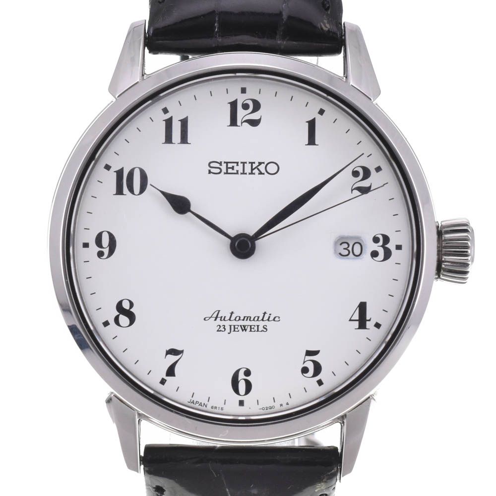 セイコー SEIKO SARX027|6R15-02Z0 プレサージュ 裏スケ 琺瑯ダイヤル 自動巻き メンズ L 143031