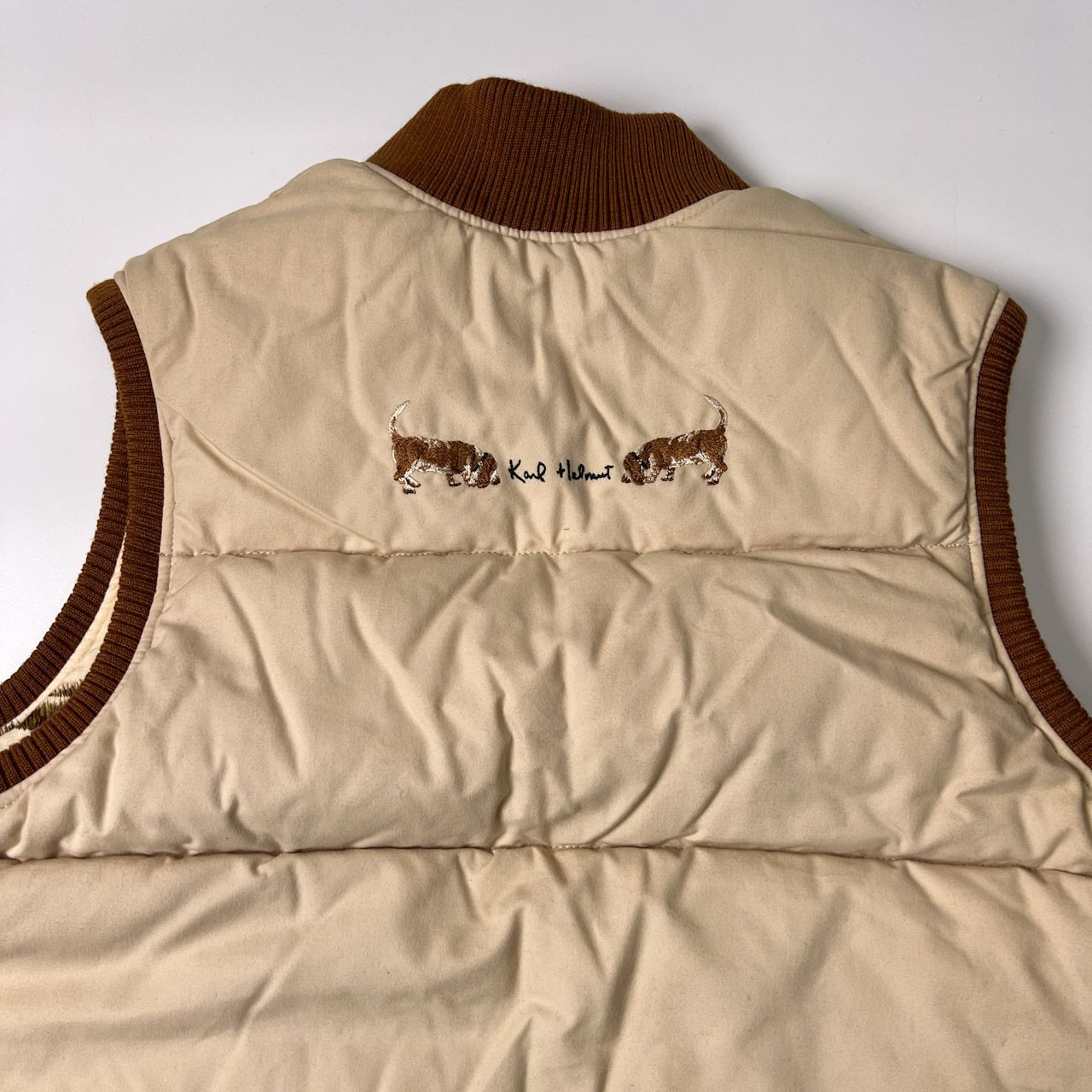 Karl Helmut カールヘルム ドッグデザイン リバーシブル ジップアップ
