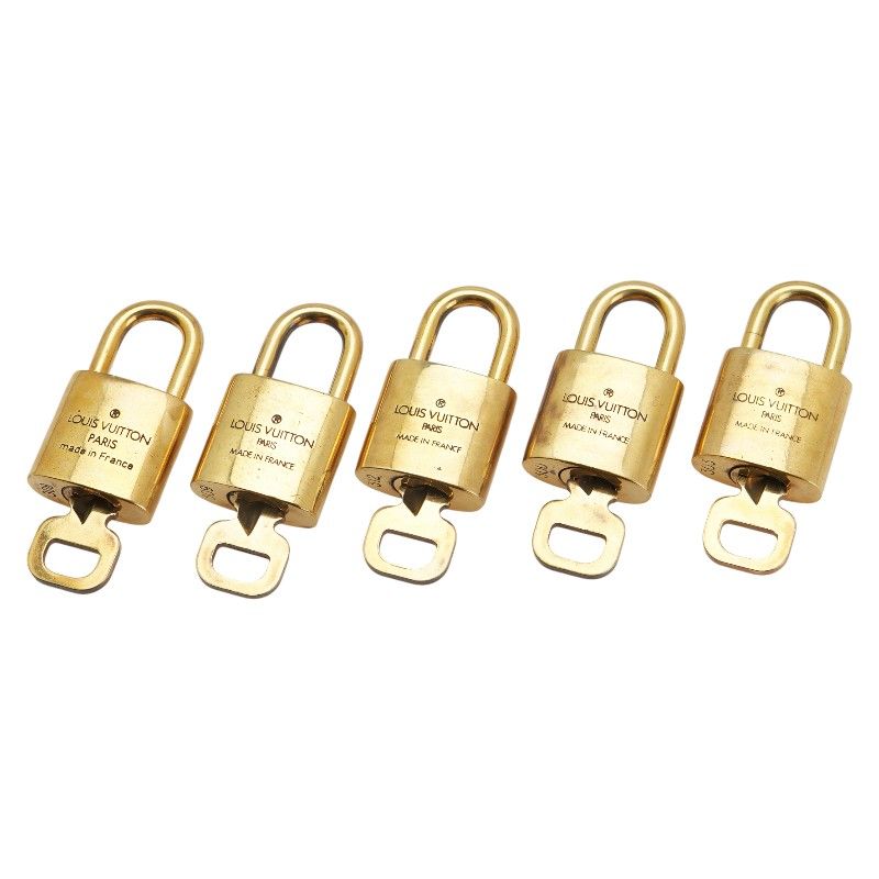ルイ ヴィトン カデナ 南京錠 キー 5点セット ゴールド メッキ レディース LOUIS VUITTON 1-0233138