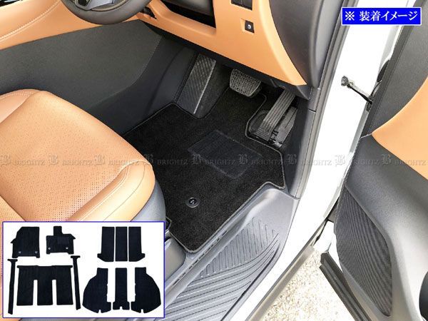 ヴェルファイアPHEV AAHP45W フロアマット 11PC 止め具付き