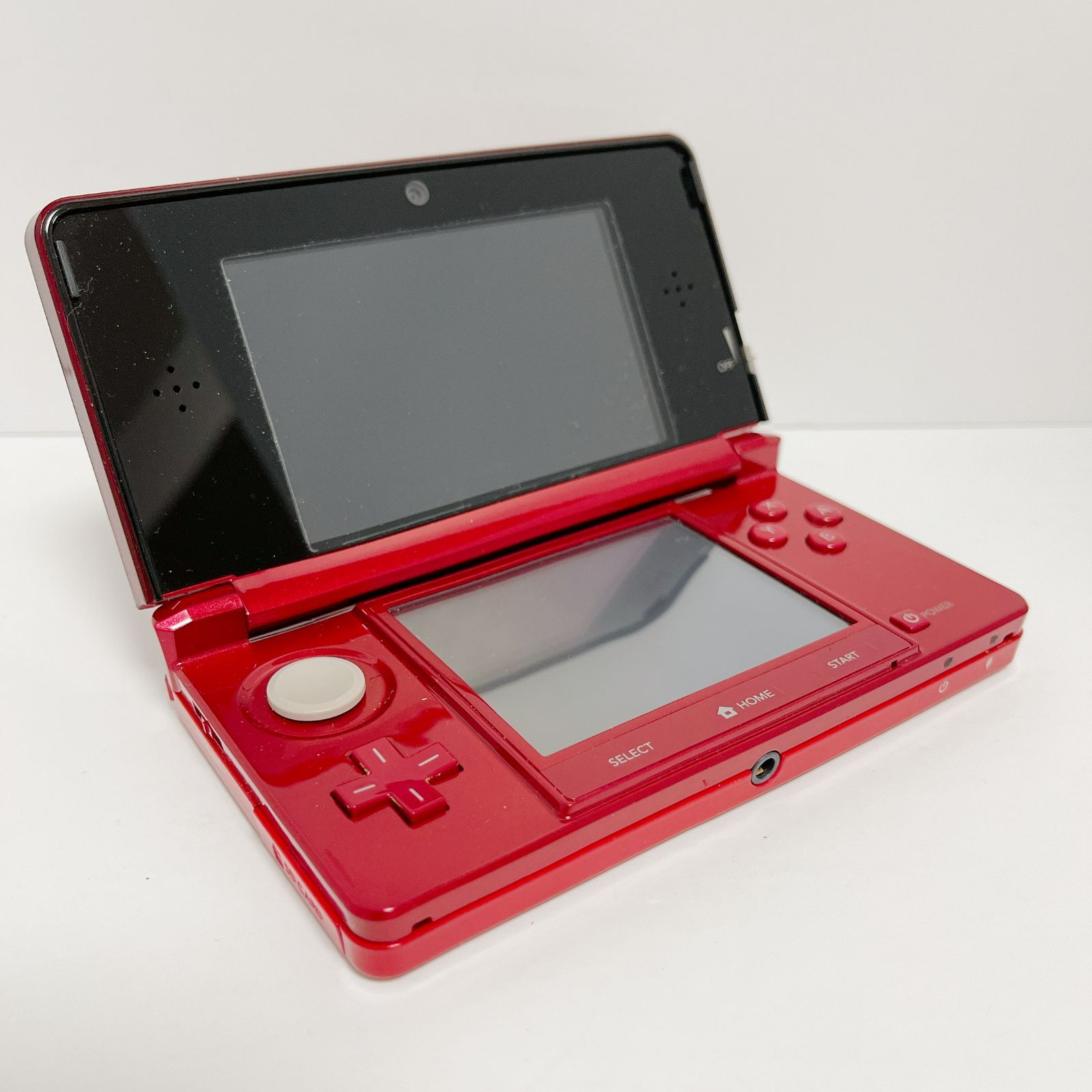 ニンテンドー3DS フレアレッド ケース付き 動作確認済み g0539