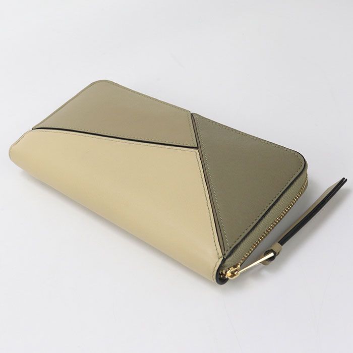【美品】ロエベ パズル ジップアラウンドウォレット（クラシックカーフ） LOEWE ロエベ パズル ジップアラウンドウォレット 長財布 ピンク