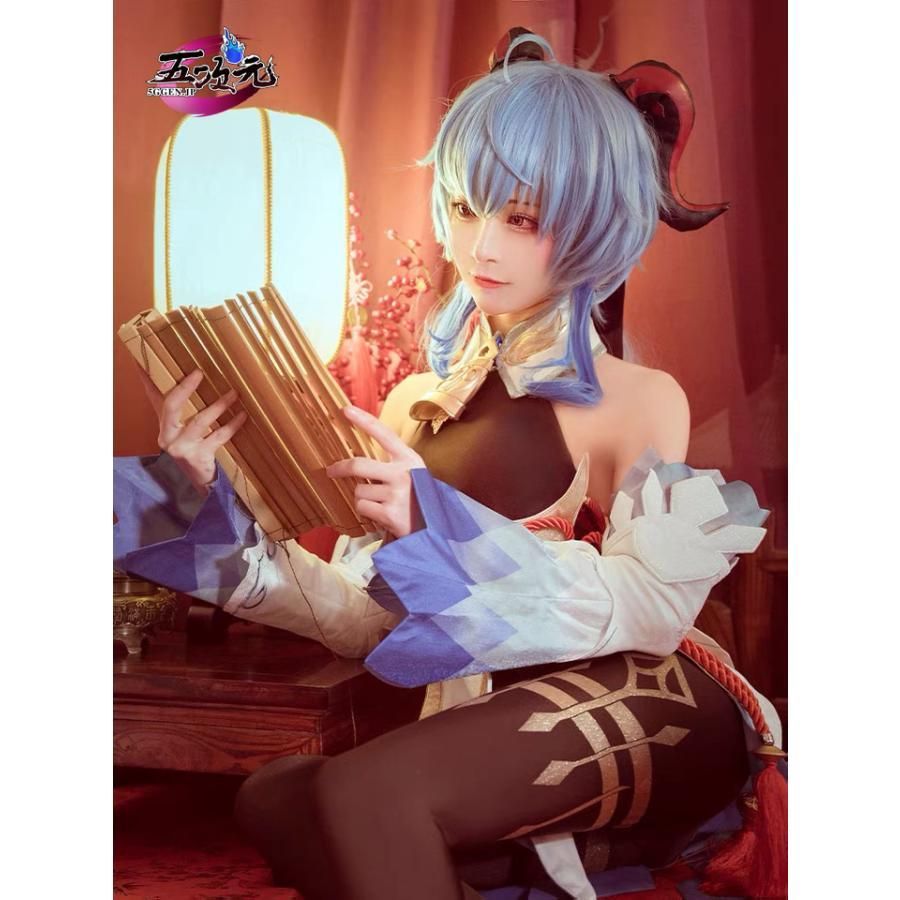 新発売 猫屋小舗 原神 コスプレ 甘雨 かんう 衣装セット ※ウィッグ 靴