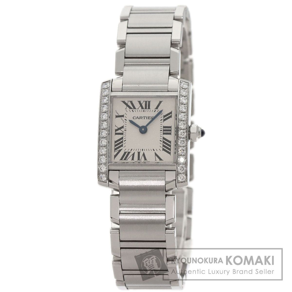 CARTIER カルティエ W4TA0008 タンクフランセーズ SM ダイヤモンド 