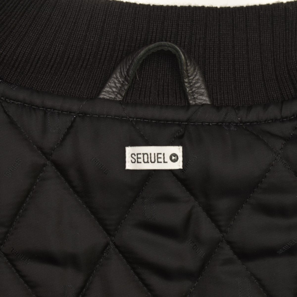 SEQUEL】SQ-21AW-JK-08 STADIUM JUMPER BLACKベースボールジャケット
