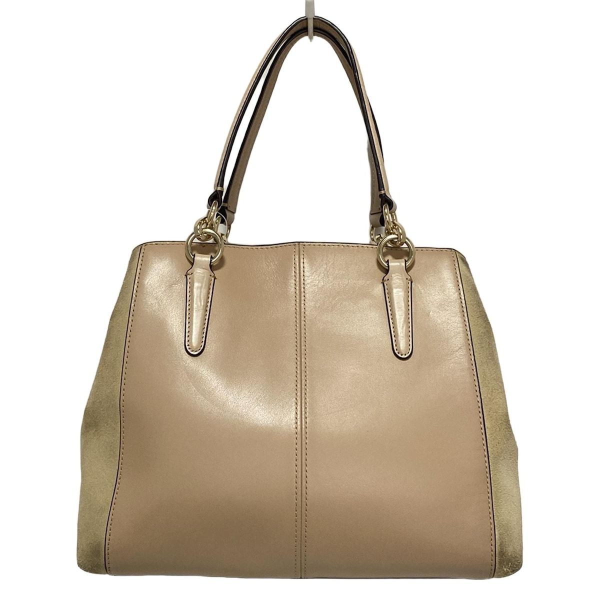 COACH(コーチ) ハンドバッグ - F38419 ピンクベージュ×ベージュ