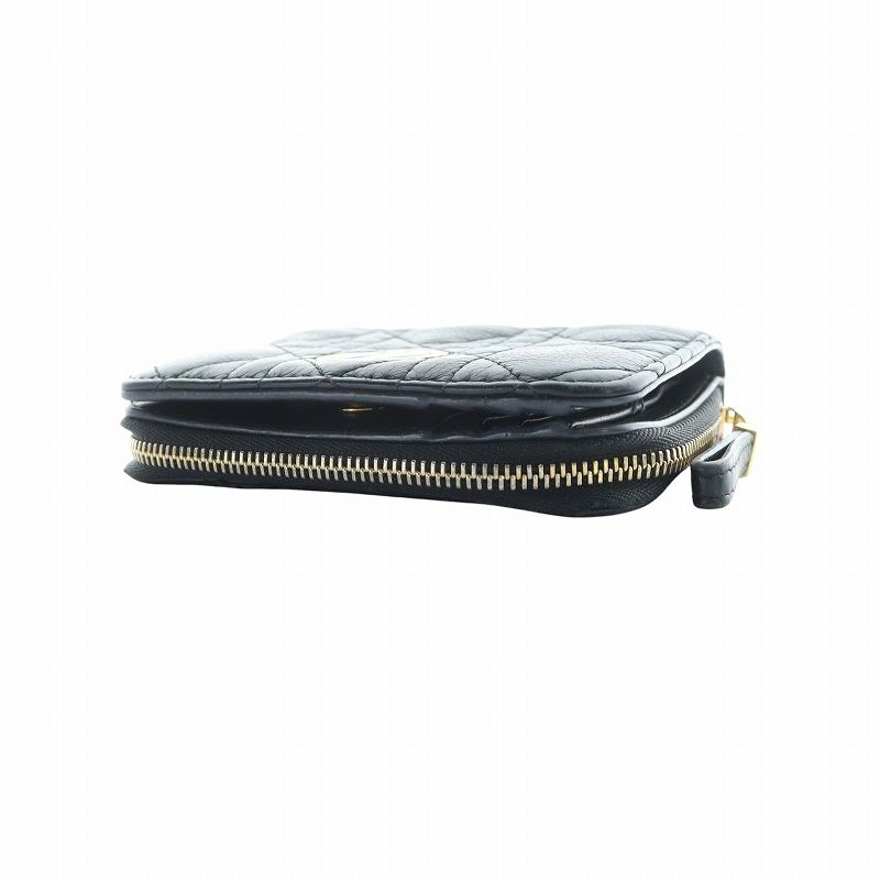Dior Caro Scarlet 二つ折り財布 ブラック Christian Dior ディオール 財布 二つ折り Caro Scarlet