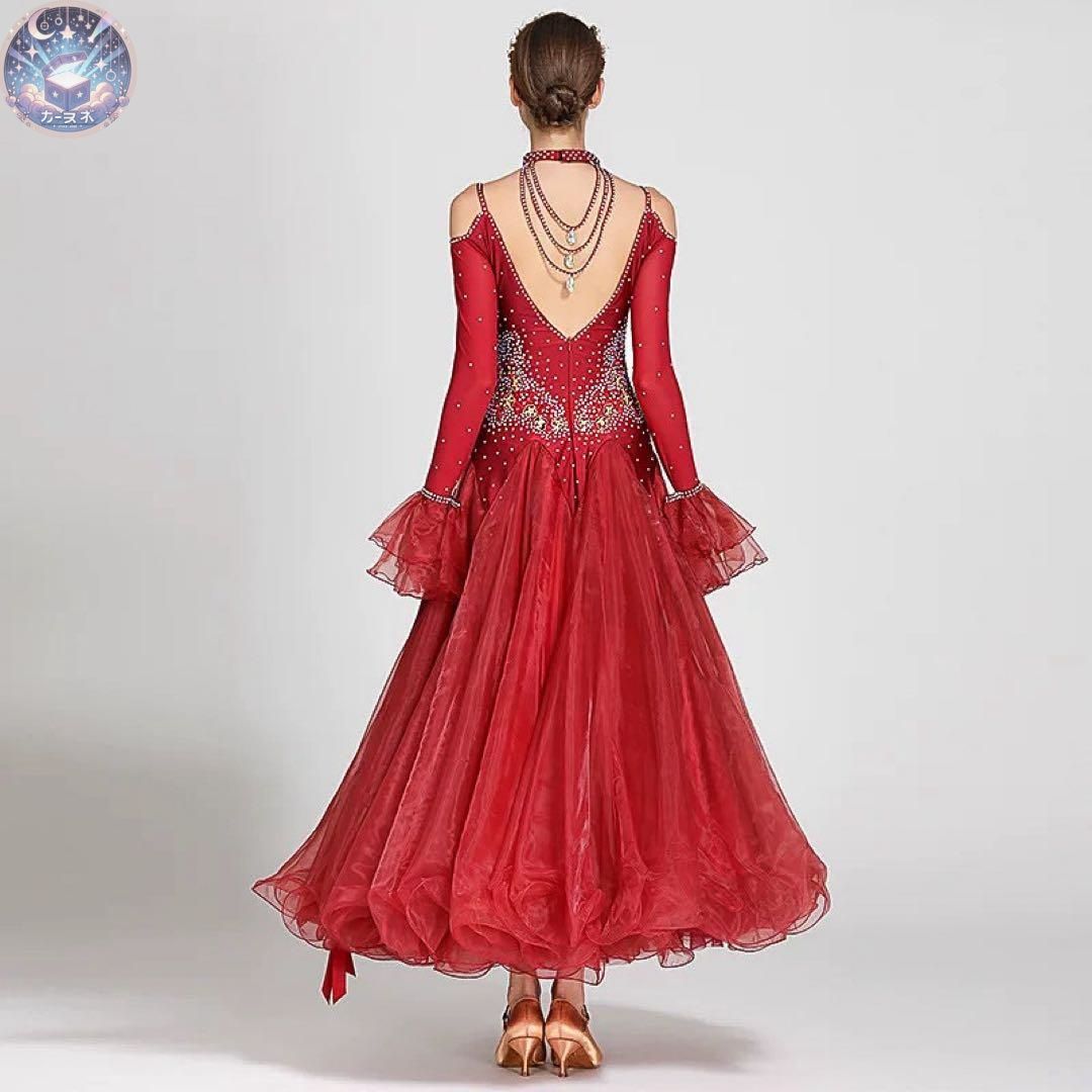 豪華ストーン付 ドレス 競技会や発表会に最適 リボンフロート付き LLC-HASEGAWATOSO_COM