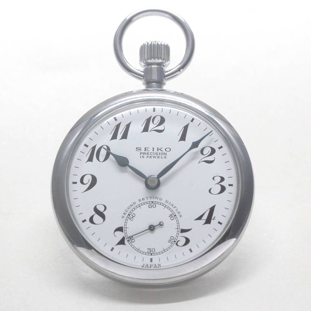 19セイコー プレシジョン 懐中時計 | 19セイコー | 15石 | 裏蓋印字なし | 絶版時計 |19seiko-1303
