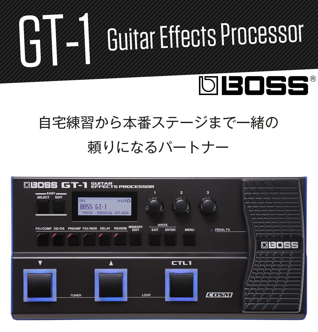 BOSS GT-1 ボス ギター マルチエフェクター - T-GAKKI - メルカリ