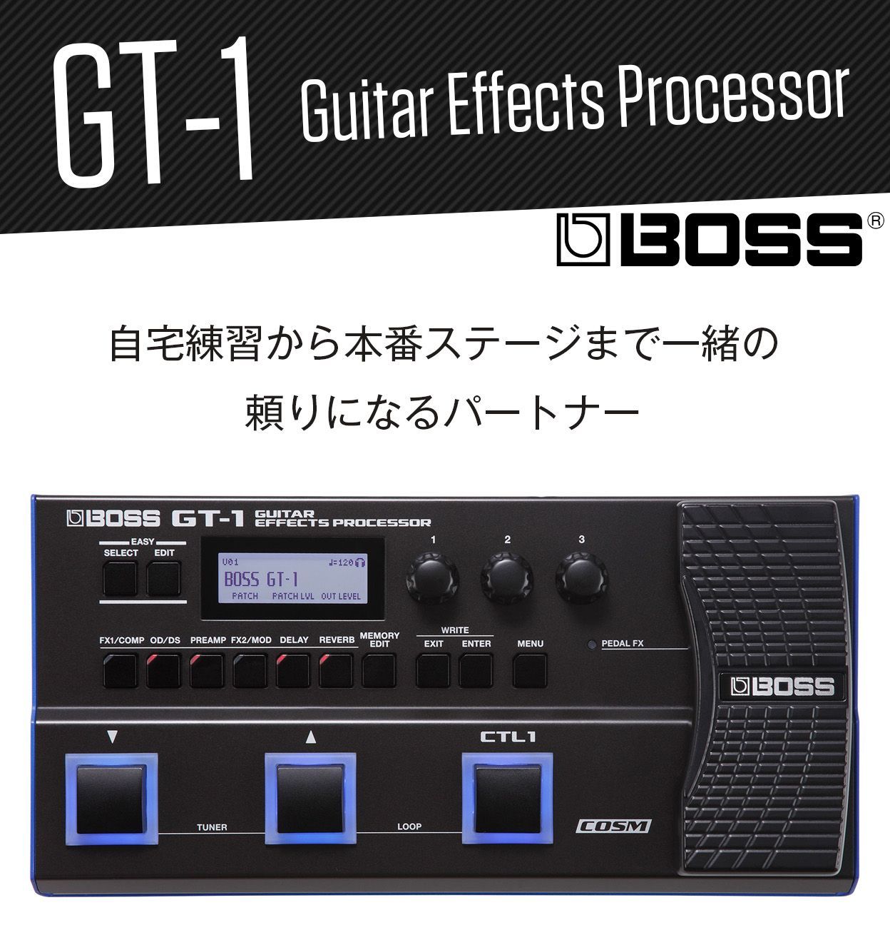 BOSS GT-1 ボス ギター マルチエフェクター - メルカリ