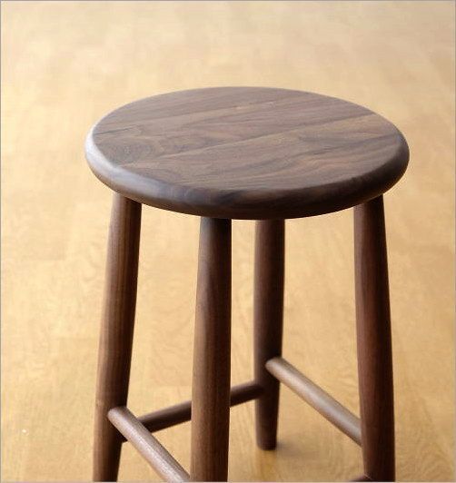 スツール 天然木 無垢材 ウォールナット 木製スツール ウッドスツール