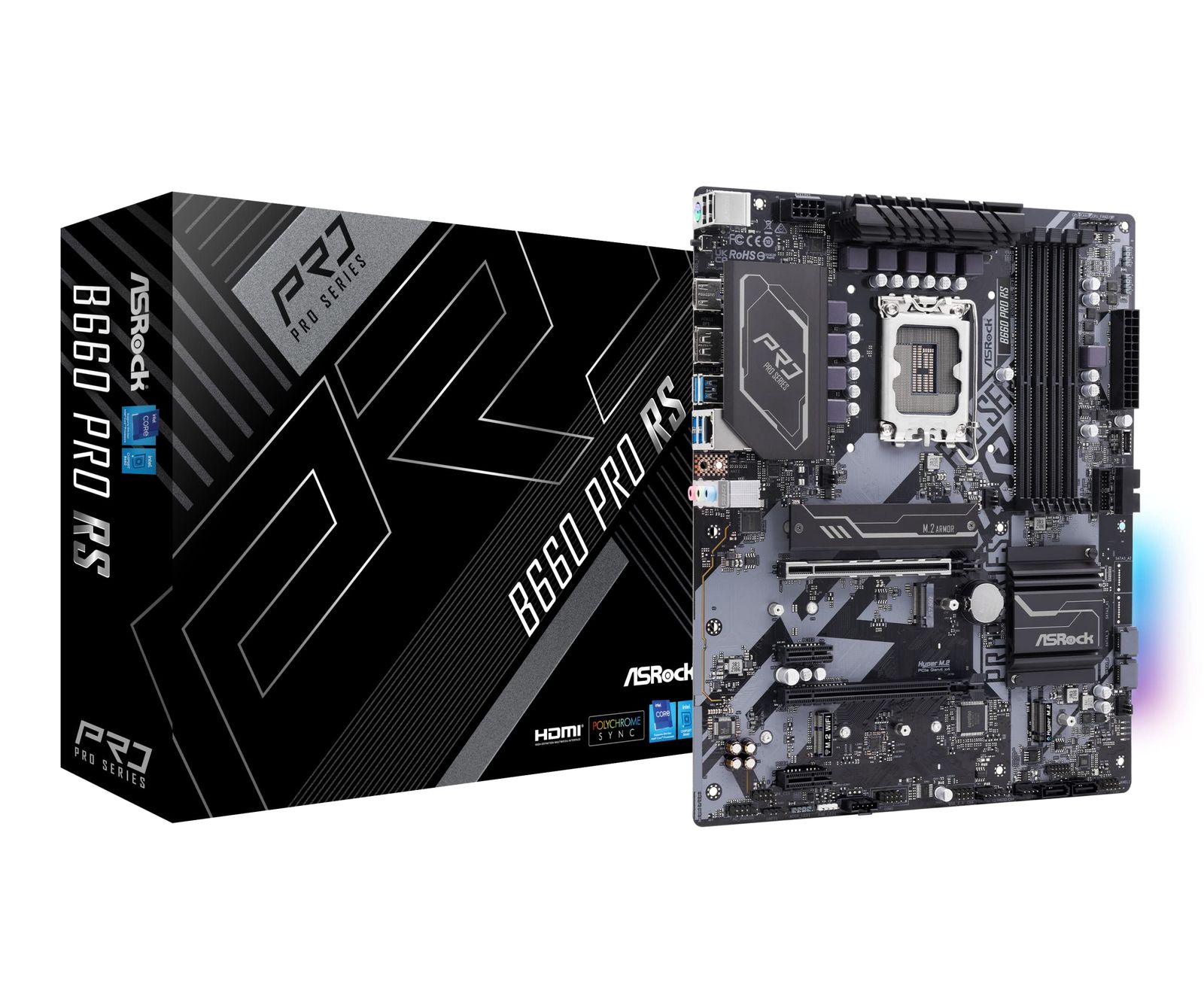ASRock マザーボード B660 Pro RS Intel B660 シリーズ 第12世代 CPU LGA1700 対応 B660M ATX マザーボード 正規代理店品 単品