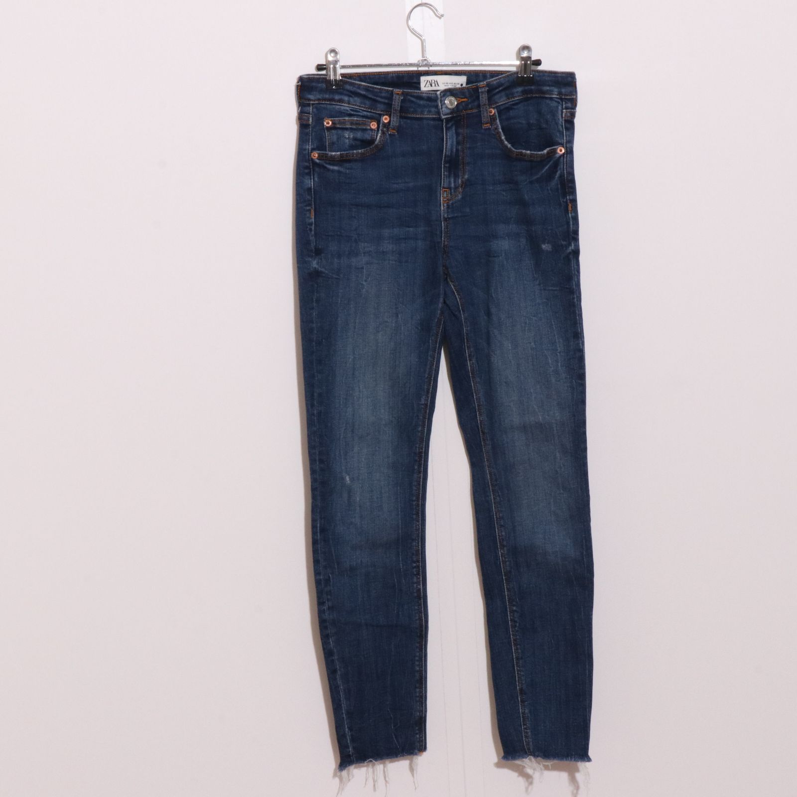 ZARA　ザラ　サイドライン　ウエストゴム　ワイド　デニム　ストレートデニム ZARA ザラ サイドライン ウエストゴム ワイド デニム ストレート