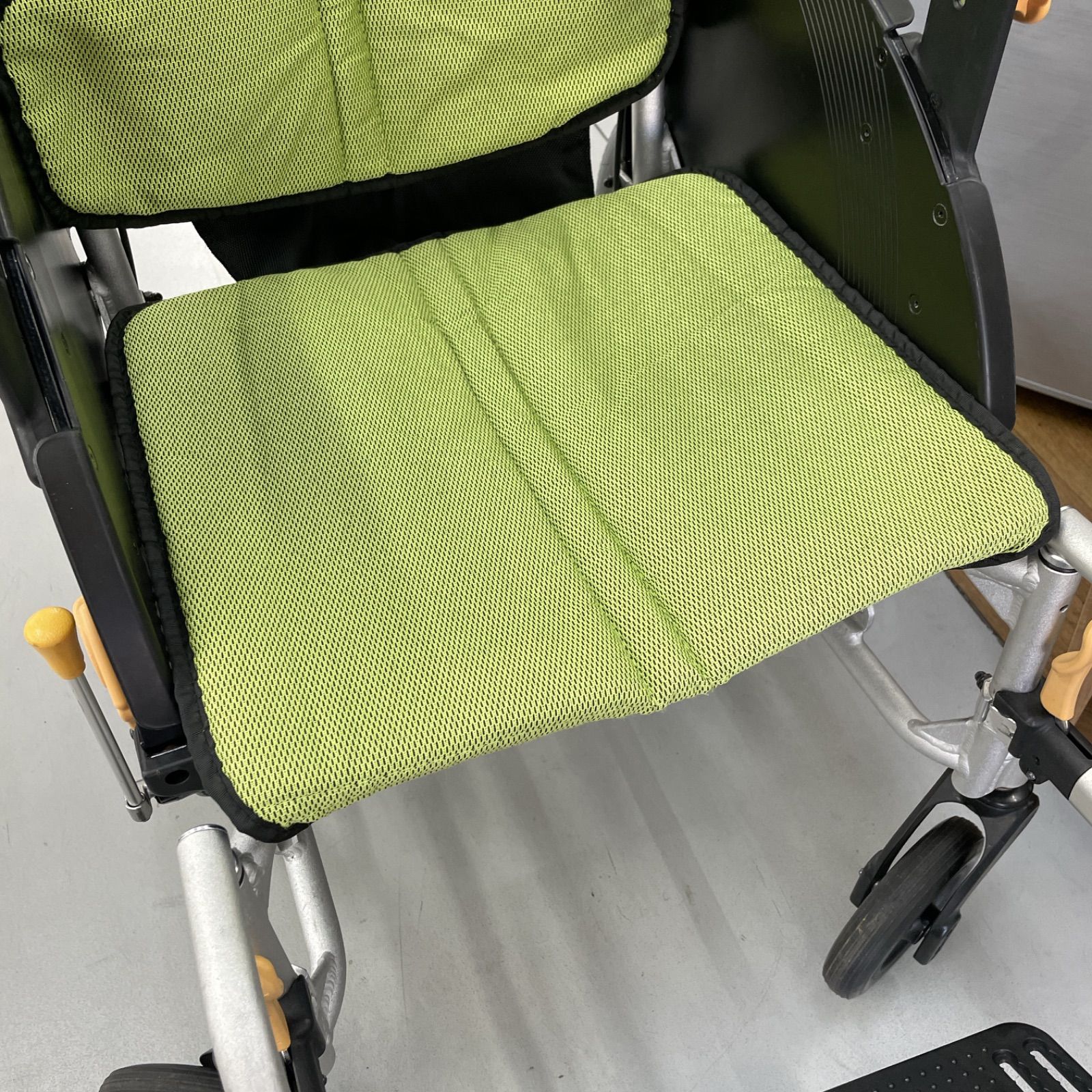 R449 ☀️ MATSUNAGA 車いす（介助型） NEXT-61B グリーン ネクスト