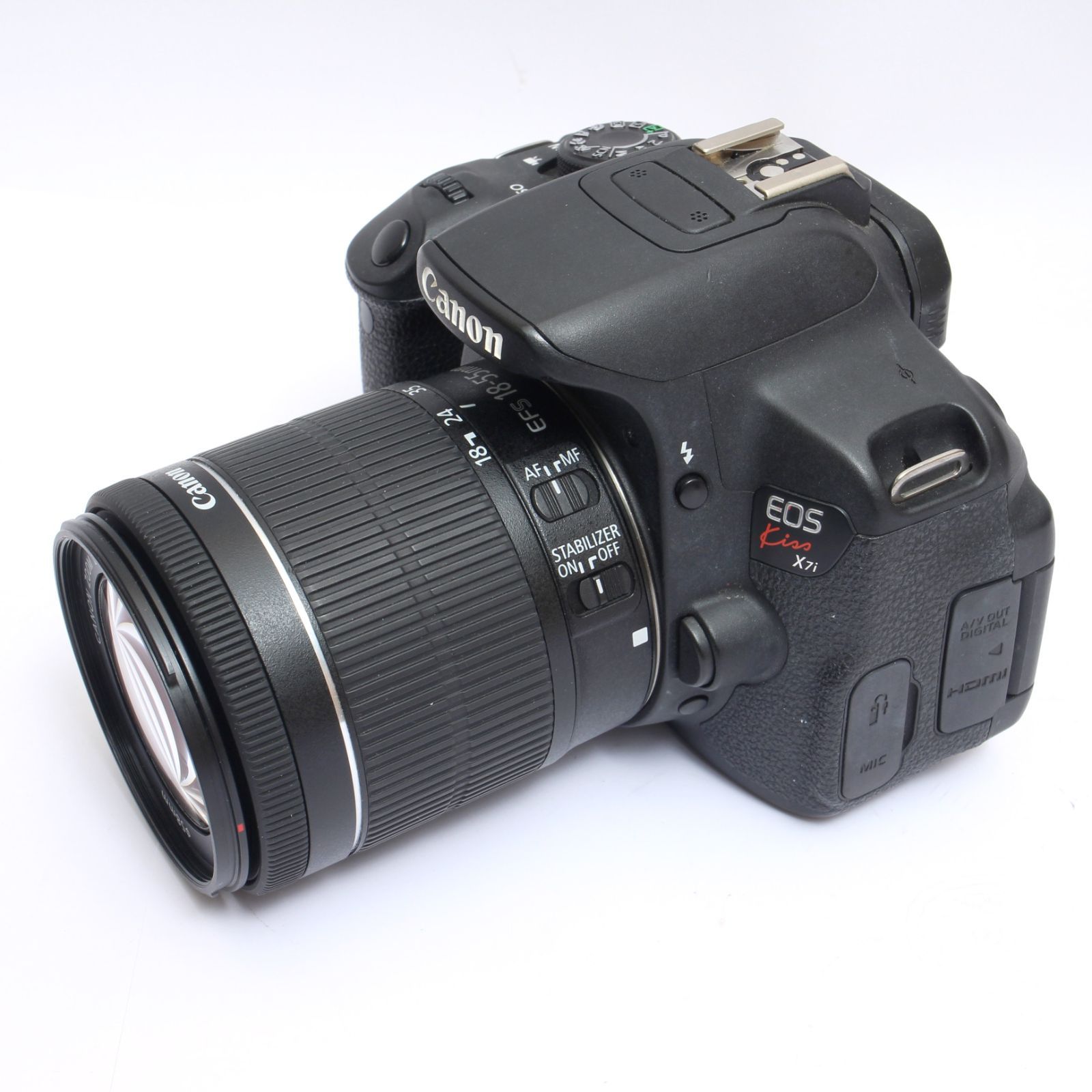 完動品】Canon キャノン EOS Kiss X7i + EF-S 18-55mm IS STM レンズ 