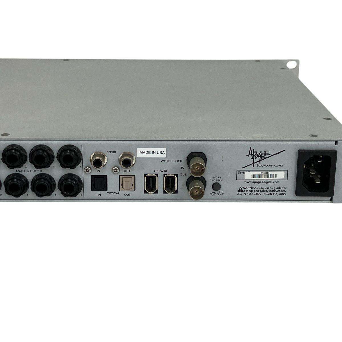 Apogee ensemble オーディオインターフェイス 中古 Y10261844