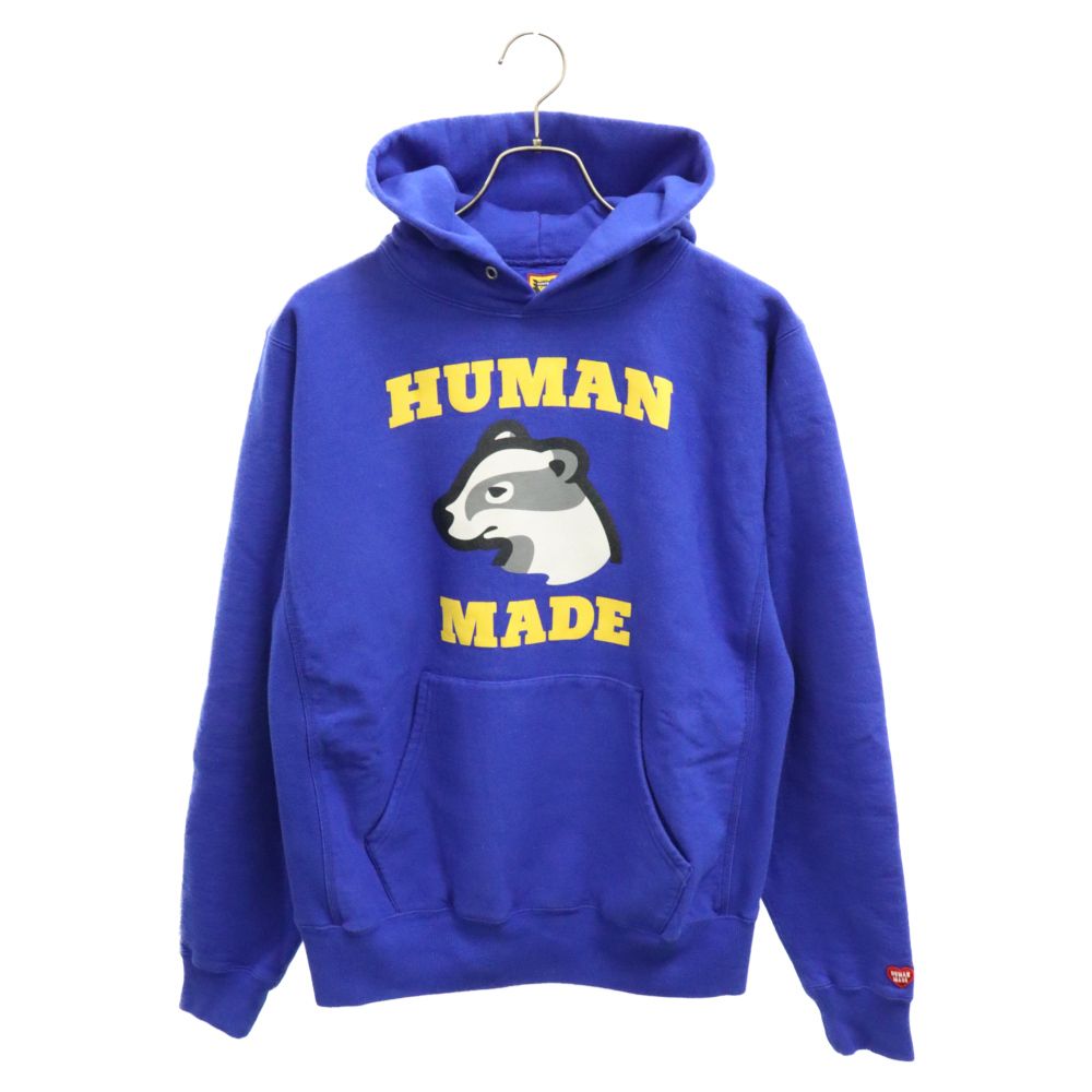 HUMAN MADE (ヒューマンメイド) 23AW HEAVY WEIGHT HOODIE ヘビーウェイト フーディ プルオーバーパーカー ブルー HM26CS018