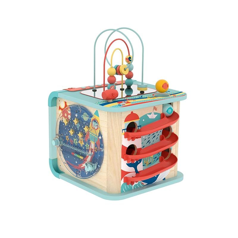 Hape ハペ オールインワンプレイボックス 35.5×43.5×52.5cm 1才以上 木製 知育玩具 おもちゃ E1073 1