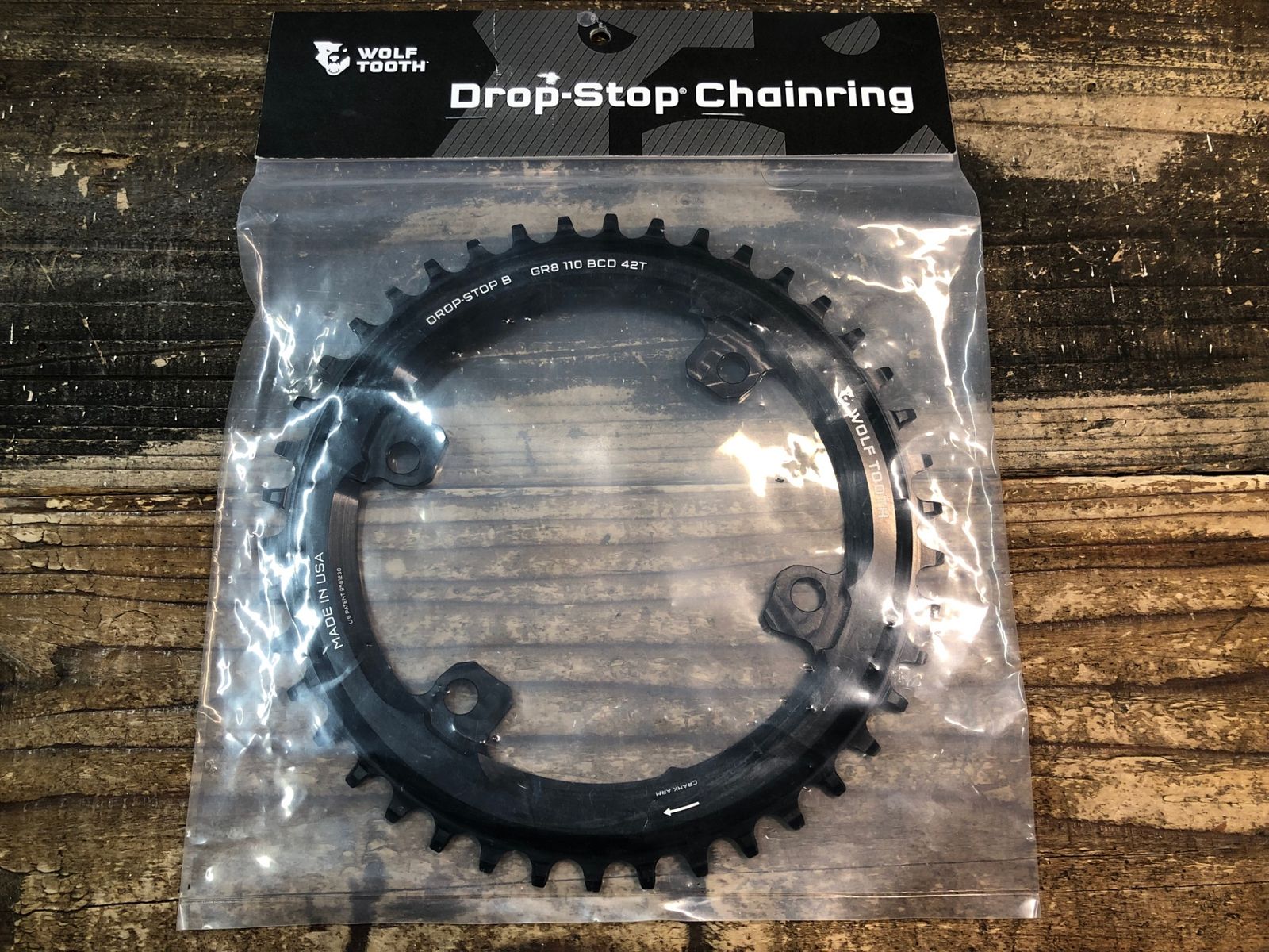 IR238 ウルフトゥース WOLF TOOTH DROP STOP CHAINRING ナローワイド SHIMANO 4H 42T