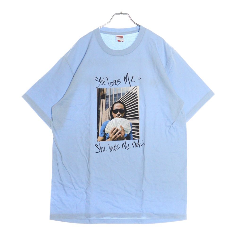 SUPREME (シュプリーム) 25SS Max B Tee マックスビー シーラブズミー フォトプリント クルーネック 半袖Tシャツ カットソー ライトブルー