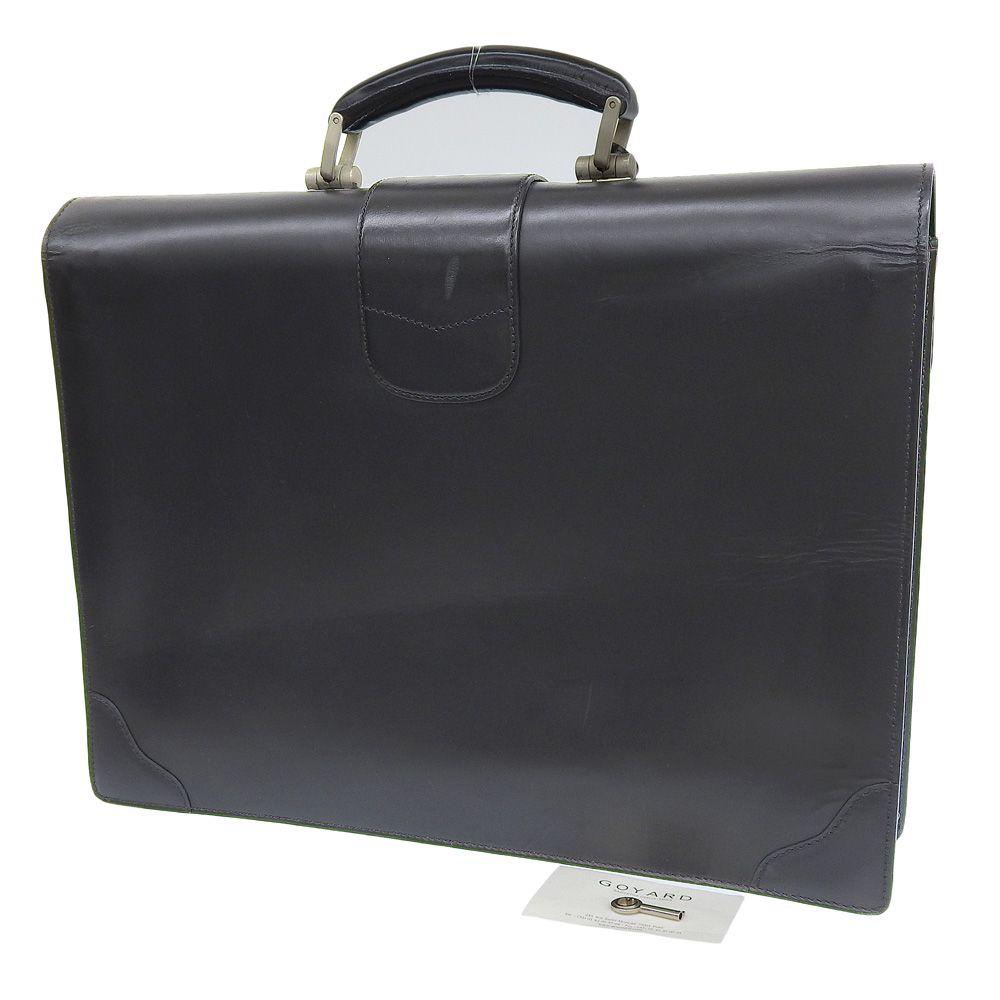 ゴヤール GOYARD Y2K ヴィンテージ アイテム ボックスカーフレザー アタッシュ ブリーフケース ビジネス バッグ 3室 鍵付 メンズ 超