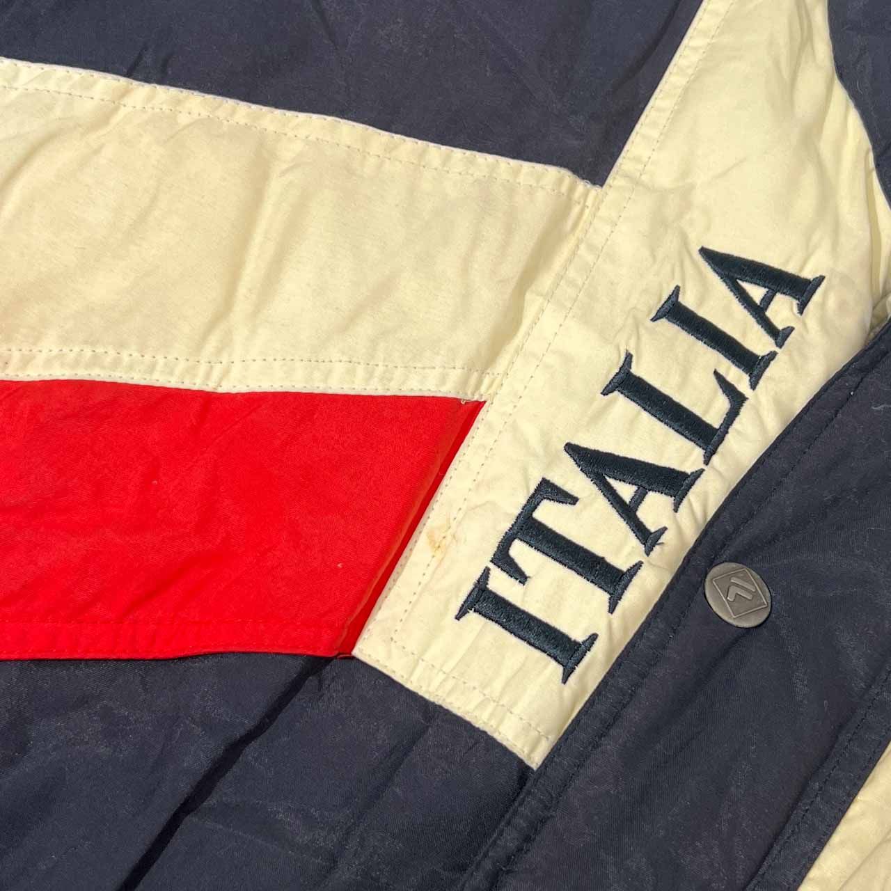 90s FILA フィラ 裏地デザイン 中綿 ビッグ ロゴ スキー ジャケット