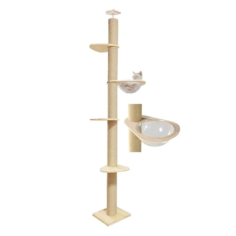 日本メーカー」RAKU 極太木登りタワー 宇宙船ハンモック付き 12cm極太