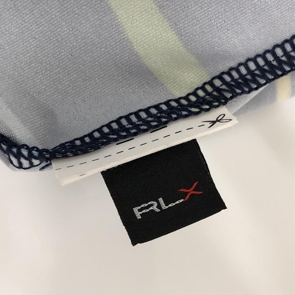 美品】RLXラルフローレン ノースリーブポロシャツ ネイビー×マルチ