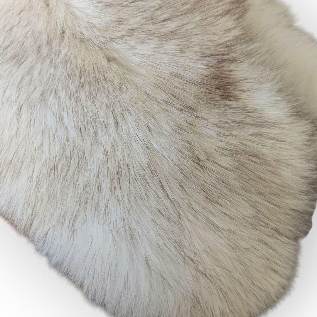 美品】SAGAFOX （サガフォックス）高級 ファーショール 成人式 肉厚 白