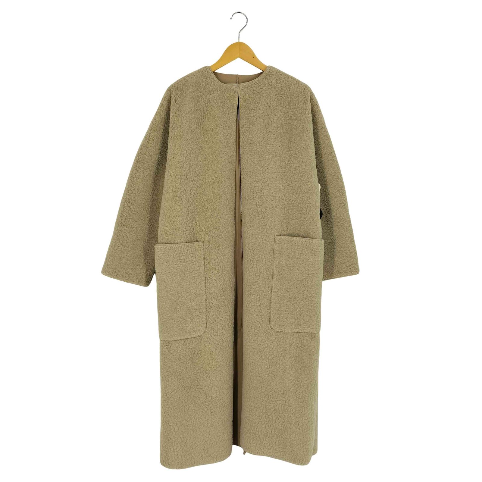 トゥデイフル TODAYFUL Collarless Boa Coat カラーレス ボアコート