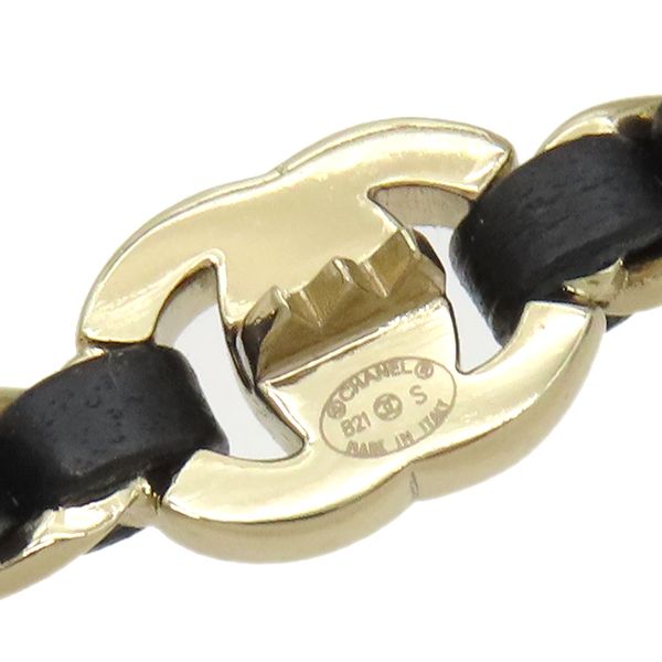 シャネル CHANEL バレッタ ココマーク ヘアクリップ GP レザー