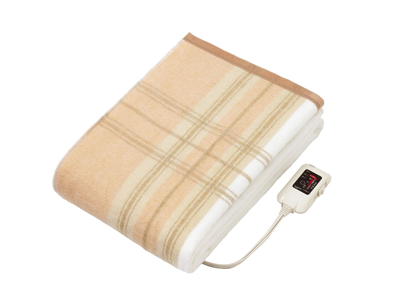 Sugibo スギボー 電気毛布 掛敷兼用 日本製 切り忘れ防止タイマー付き 丸洗いOK 頭寒足熱 ダニ退治 室温センサー スライド式無段階温度調節 188×130cm スタンダードサイズ SB-K203