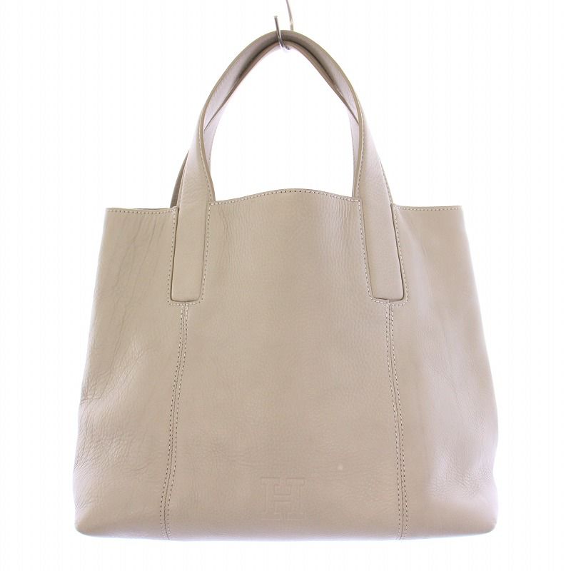 ヒロフ HIROFU ヴィータ トートバッグ ハンドバッグ レザー ロゴ