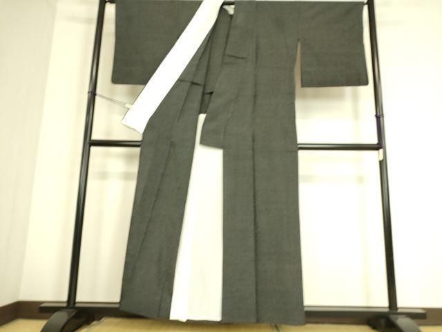 平和屋着物▽本塩沢 単衣 蚊絣 黒地 正絹 逸品 DAAS0719az - メルカリ