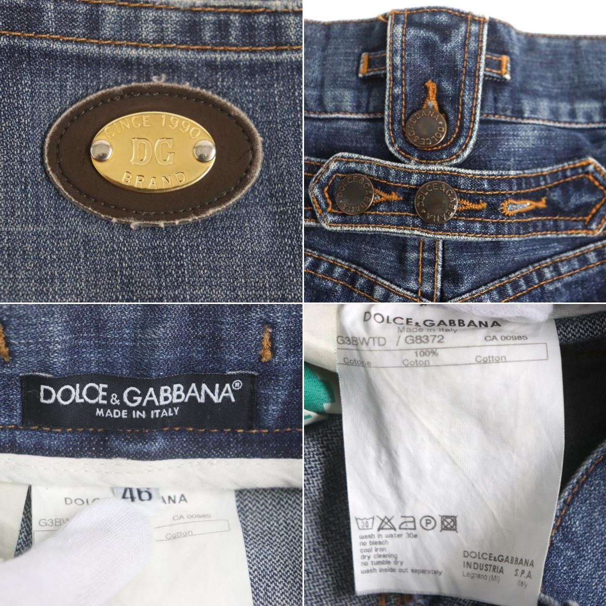 良品▽黒タグ DOLCE＆GABBANA ドルチェ＆ガッバーナ 14 CLASSIC ロゴ 