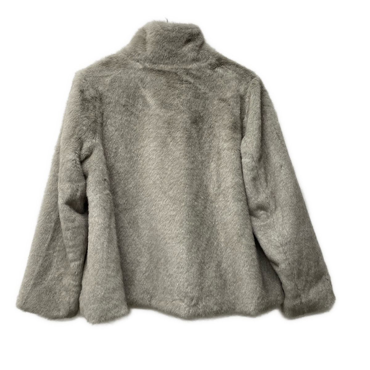 DAMAcollection ダーマ コート サイズM レディース - グレー 長袖 フェイクファー ジップアップ ショート丈 冬