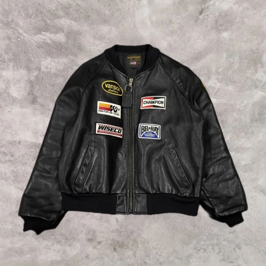 69.VANSON ロゴチームジャケット モデルTJV サイズ46【併売品】