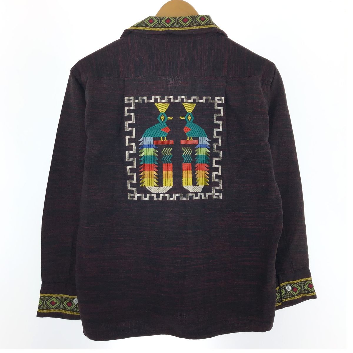 古着 70年代 UNKNOWN オープンカラー グアテマラシャツ メンズS