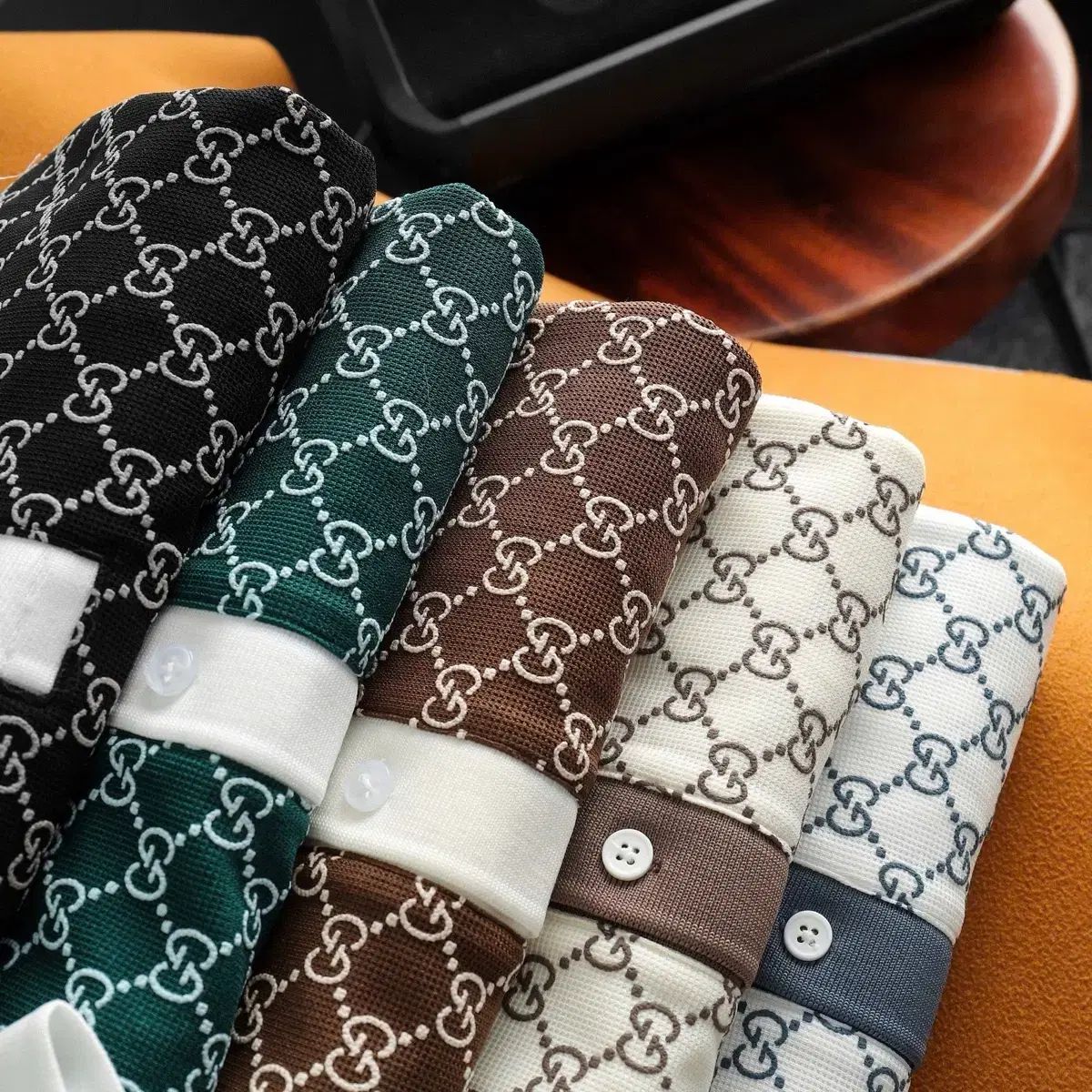 GUCCI グッチ モノグラム パターン ポロTシャツ 5